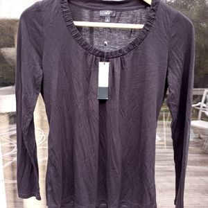 Brand new Talbots Black Long Sleeve Tee PS